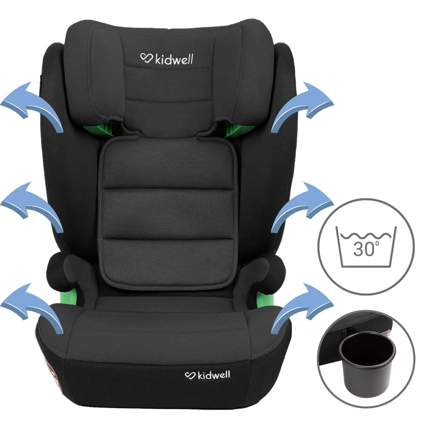 Автокресло Kidwell Weston I-SIZE GREY / BLACK